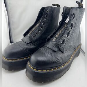 Dr. Martens Black Leather Combat Boots